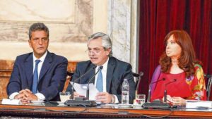 Alberto Fernández en su discurso en el Congreso