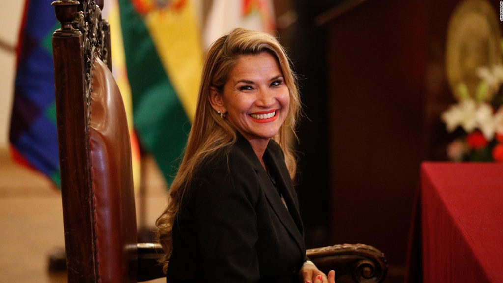 Jeanine Áñez, presidenta interina de Bolivia